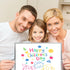 OWill Dry Erase White Board, 8” x 12”, Mini Whiteboard with Stand, Portable Double-Sided Easel for Kids
