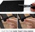 X-PROTECTOR Felt Furniture Pads, 8 PCS Heavy Duty Black 6” x 4 3/8” Sheets, Cut to Size Floor Protectors