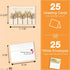 Set Pack 25 (5-5/8 7-7/8 inch) TH1803 Thanksgiving Cards for Business & Family (Trees of Autumn) Greeting Card
