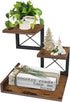 ELITEROO Desk Shelf Organizer, Wood Desktop Small Bookshelf, 3 Tier Storage Shelf Riser for Office Decor