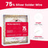 Silver Solder Wire, Hard Silver Solder 22 Gauge for Jewelry Repair, 5 FT