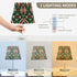 3 ALAZA Bedside Lamp Red Green Xmas Pattern Table Lamp for Bedroom Desk Lamp with USB Port LED Nightstand Color