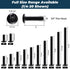 Glvaner 1/4-20 3 10 304 18-8, x Furniture Connector Bolts and Barrel Nuts Kit - Pairs, Stainless Steel Black Coated