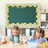 Whaline 69Ft Summer Bee Bulletin Board Borders, Self-Adhesive Honeycomb Dot Flower Trim for Summer Decoration
