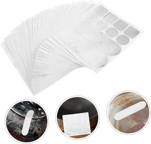 50Pcs Cabilock Aluminum Cookware Repair Patch High Temp Sealant for Pots and Pans Versatile Kitchen Leak Repair Patch