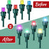 Honoson 120 Count 5 mm Bulbs Bulbs Bulb) Winter LED Replacement Bulk Wide Angle Winter LED Light String Replacement