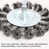3PCS 3 Inch Knotted Wire Wheel Cup Brush Set, 1/4" Shank for Drill, Perfect for Rust Removal & Paint