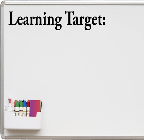 VWAQ Learning Target Whiteboard Decal, Teachers Classroom Vinyl Sticker for Dry Erase Board or Walls