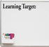 VWAQ Learning Target Whiteboard Decal, Teachers Classroom Vinyl Sticker for Dry Erase Board or Walls