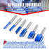 1/4" Shank,1/2" Set Straight Cut Router Bit with Cutting Dia. Carbide Tipped Double Flute Dado Straight Router Bit