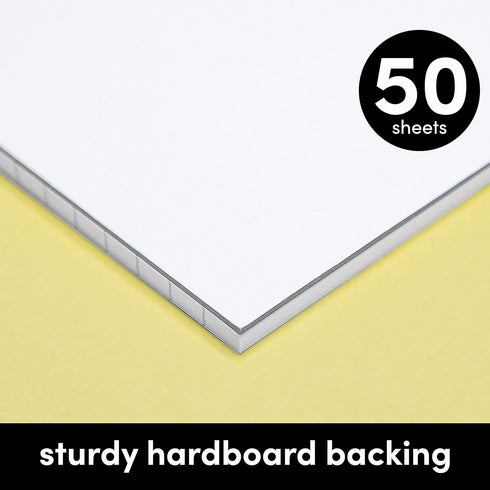 PAPERAGE 6 Pack Lined Legal Pads (Rainbow), 50 Sheets Each, Wide Ruled Note Pads, 8.5 x 11 inches