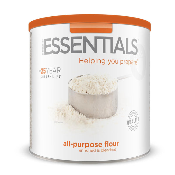 Emergency Essentials All-Purpose White Flour Enriched, Long-Term Storage in #10 Can |