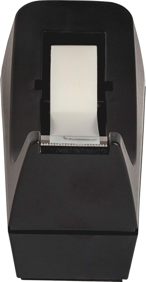 Business Source 32954 Tape Dispenser, Holds 1/2-Inch -3/4-Inch x36 Yds, 1-Inch Core, Black