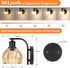15 VerRon Rechargeable Battery Operated Wall Sconce with Amber Glass Lampshade, Wireless Wall Scone Decor with Remote