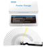 CAMWAY Straight Feeler Gauge, 32 Blades Thickness Gauge Metric Inch 0.04-0.88mm/0.0015-0.035 Inch for Valves, Spark
