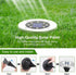 ZGWJ Solar Ground Lights, 8 LED Disk Lights for Outdoor Garden, Landscape, Lawn Pathway, 8 Pack, White