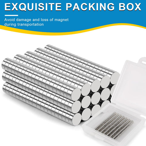 Small Magnets, 900 Pack Refrigerator Magnets, 4x2mm Rare Earth Neodymium Magnets for Crafts, Whiteboard, Kitchen Cabinet