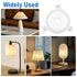 QfwdfcTrenz 6Pcs E27 3/7" Lamp Shade Adapter Ring, White Lamp Shade Adapter to Lampshade Reducer Rings Light Shades
