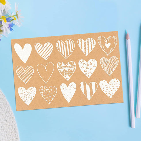 S&O 300gsm 4x6” Postcard Paper Cardstock, Set of 60 Blank Note Slips for Mailing and Art