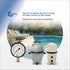 Water Pressure Gauge for Swimming Pool Filter, Spa, Aquarium, Well, 60psi Plumbing Clean Filter with Dual Display