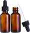 VIGOR PATH 2-Pack Amber Glass Dropper Bottles with Tapered Glass Droppers for Essential Oils or Liquids