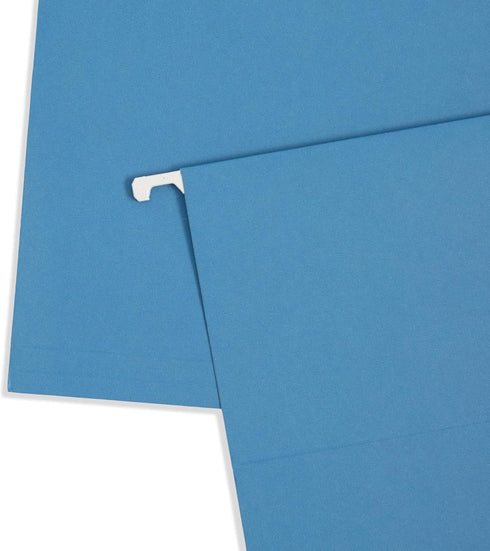 Blue Summit Legal Hanging File Folders, Legal Size, Blue, 25 Pack