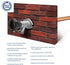 10 Inch 1/2" 3/4" Midline Valve Anti-Siphon Frost-Free Sillcock PEX-A Inlet x Hose Bib Outlet, Chrome-Plated, Lead-Free