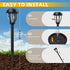 6 Pack 6 Pack DERAYSION Solar Lights Outdoor, Solar Pathway Lights Waterproof Garden Landscape Lighting for Path, Yard