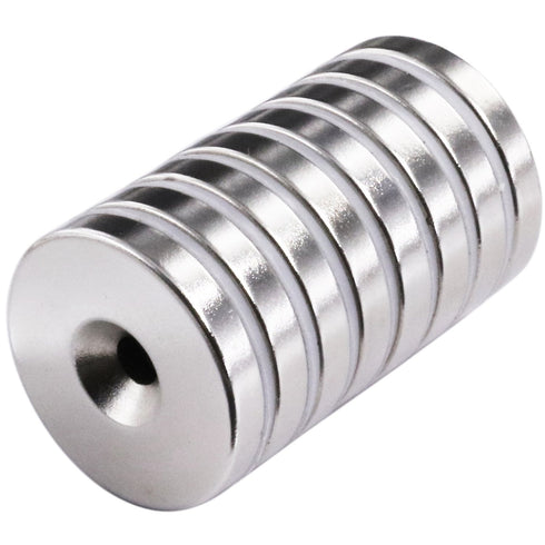 LOVIMAG Neodymium Disc Magnets - 1.26 inch x 0.2 inch, Strong Permanent Rare Earth Magnets with Screws, Pack of 8
