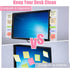 BEIZMHBO 6PCS Set, 4 2 11"x3" Monitor Memo Board Transparent Acrylic Computer Monitor Side Panel Creative Desktop Memo