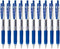 Zebra Sarasa Clip 1.0 Retractable Gel Ink Pen, Rubber Grip, 1.0mm, Blue Ink, Value Set of 10 by ZEBRA
