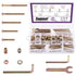 Swpeet 138Pcs M6 x 30/40/50/60/70/80mm Zinc Plated Crib Hardware Screws Kit, Hex Socket
