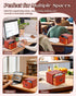 UCEC 3x5 150 Index Card Organizer, Index Card Organizer Wooden Index Card Holder Box with Drawer, Solid Wood Index Card