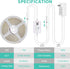 Wefomey 16.5ft Dimmable 2700K-6500K 3100LEDs 24V COB LED Strip Light White, High Density Flexible LED Tape Light
