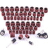 AUSTOR 384 Pieces Drum Sander Set, 360 Pieces Nail Sanding Band Sleeves and 24 Pieces Drum Mandrels for Dremel
