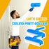 2 10 Inch Lasnten Pcs Ceiling Paint Roller with Shield Adjustable Head No Drip Kit Without Splatter for Walls