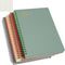 Yansanido 4 Pcs A5 Spiral Notebook, Thick Plastic Hardcover, Graph Paper, 80 Sheets - 160 Pages, 4 Colors