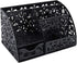 EasyPAG Office Desk Organizer Caddy with 6 Compartments and 1 Sliding Drawer Desktop Accessories Supplies Pen Holder for Home School Classroom,Black by EasyPAG