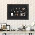 Bulletin Board with Felt, Black Wood Framed Display for Walls, Includes Pins, Eye Bolts, Screws, Pin Board for Office,