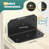 4 Inch 90 4"2"2" (Black-4PCS) Galvanized L Bracket, Degree Corner Brace for Wood, Heavy Duty Angle Bracket for Floating