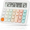 Pendancy Desktop Calculator, 12 Digit Gradient Pink Basic Calculator with Extra Large LCD Display for Home, School,