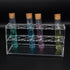 Acrylic Test Tube Holder Rack, Clear, for 100ml Centrifuge Tubes, Holds 26-30mm Tubes, 6 Wells