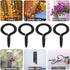 Axe Sickle Black 1 Inch Metal Screw Eye Pins Hooks Mini for DIY Jewelry Making, 100 Pcs