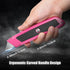 2 Pack Package, DIYSELF Box Cutter Retractable Heavy Duty Utility Knife, Ergonomic Razor Knife for Warehouse, Office