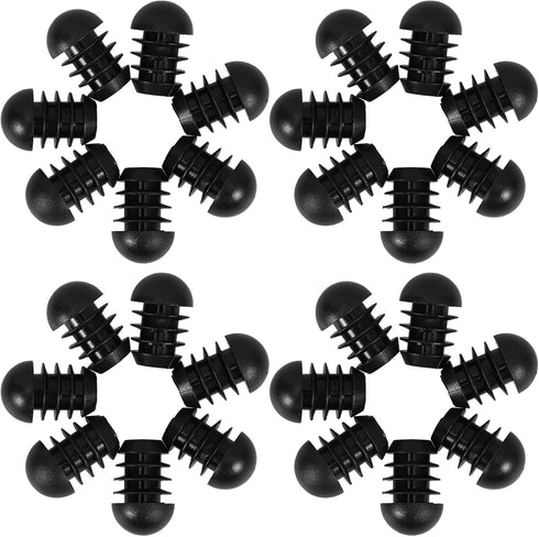 DOITOOL 50pcs Plastic Hole Plugs and Chair Leg End Caps, Round Head