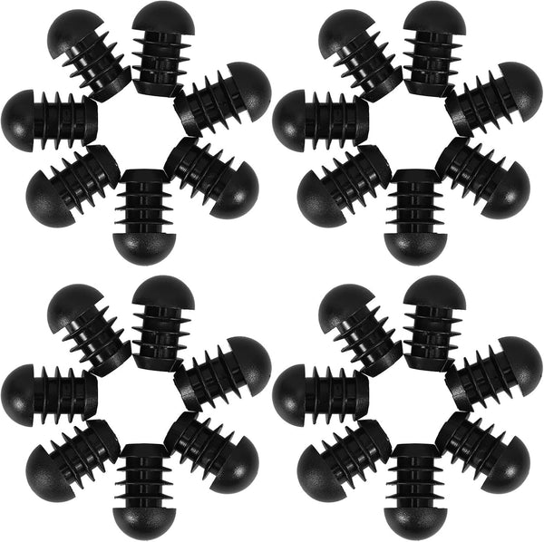 DOITOOL 50pcs Plastic Hole Plugs and Chair Leg End Caps, Round Head