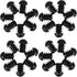 DOITOOL 50pcs Plastic Hole Plugs and Chair Leg End Caps, Round Head