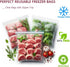 Large Plastic Bags with Zipper Top, 5 Gallon, 18" x 24", 10 Pack Heavy-Duty Storage Bags for Clothes, Travel