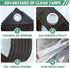 QIVNLUMU 10x12FT Grommets Clear Tarp Heavy Duty Waterproof Plastic Tarps with Clear Vinyl Tarps for Outdoor Porches