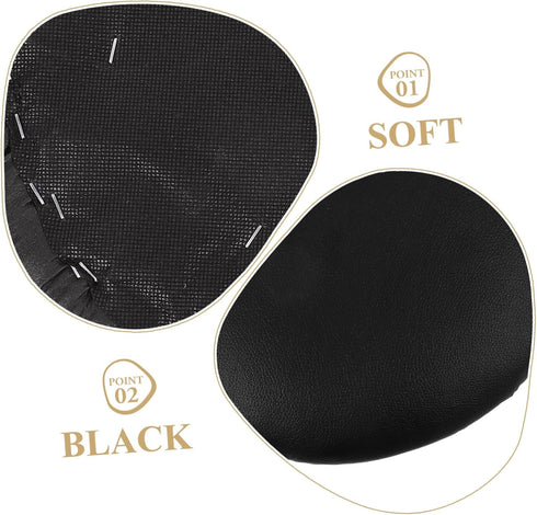 Healifty PU Bar Stool Surface Replacement Round Foam Seat Cover for Bar Stools Waterproof and Easy to Clean